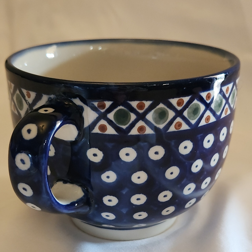 Blue Patterned Ceramic Mugs - Picture 8 of 9